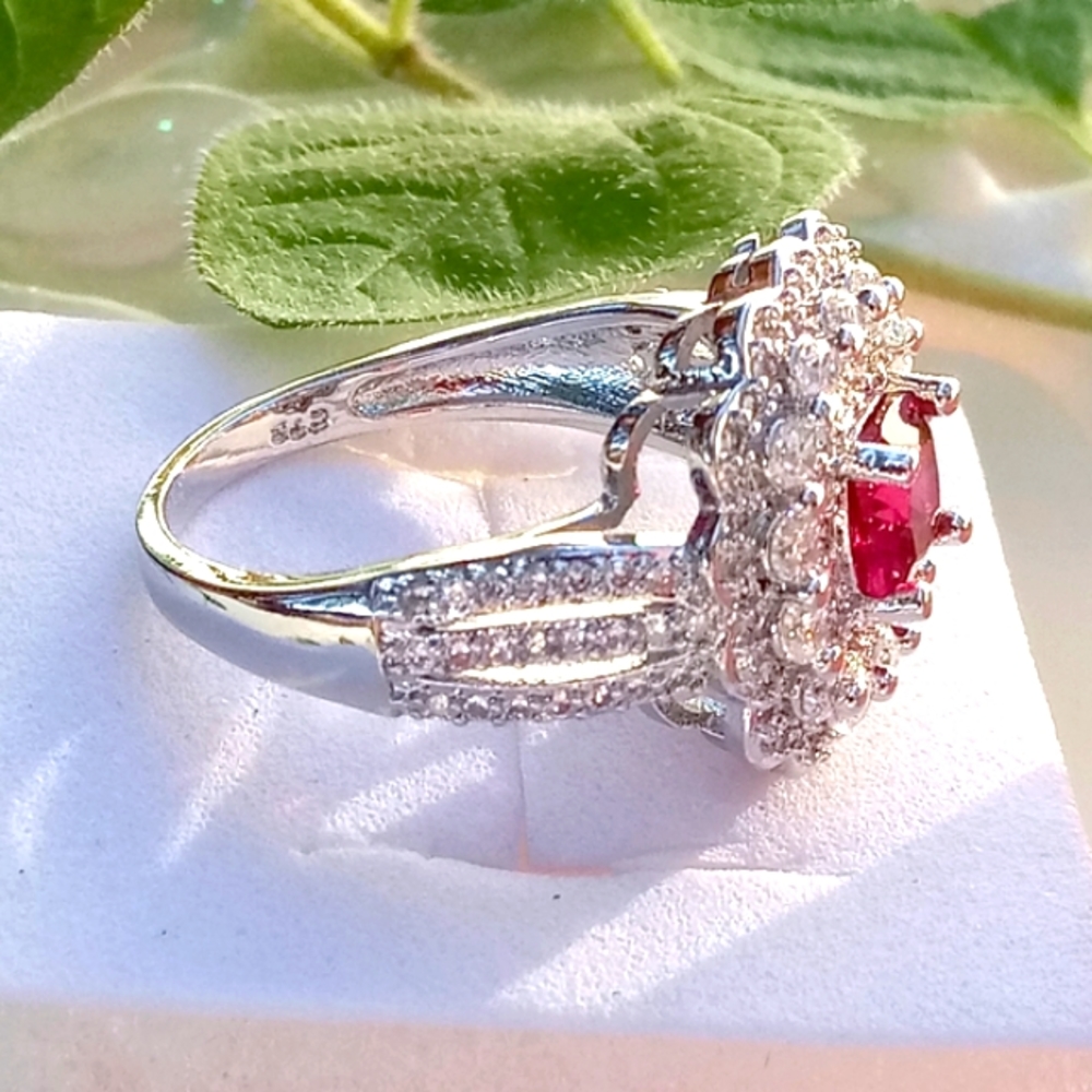 Silver Ruby Ring - Picture 5 of 5